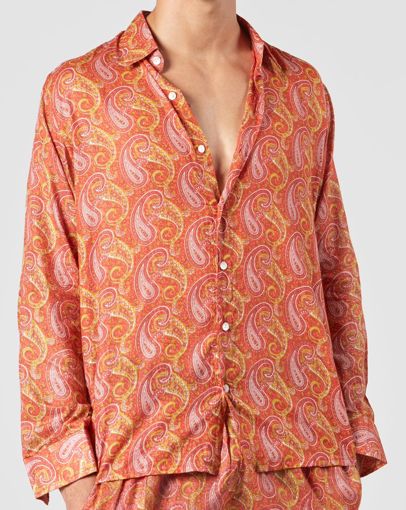 C.R.T.D. I KISII SHIRT IN RED I  House of Curated.