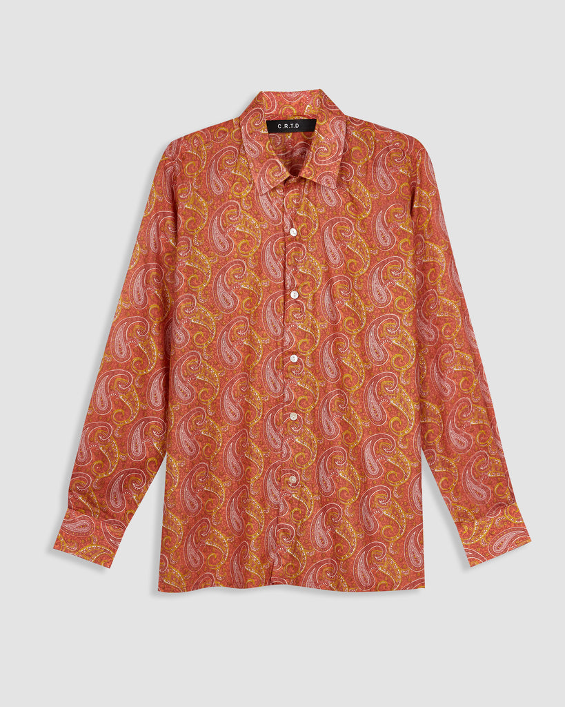 C.R.T.D. I KISII SHIRT IN RED I  House of Curated.