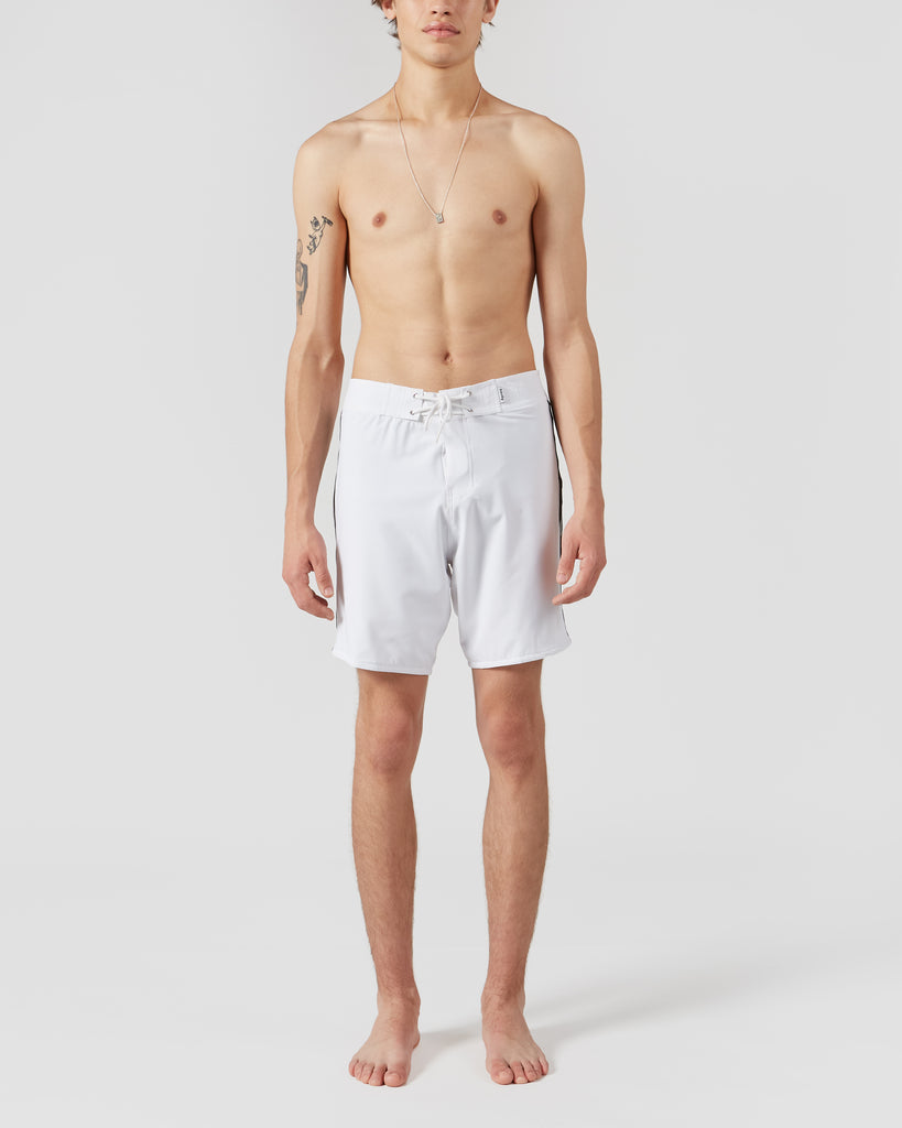 Apnéa I VIVID BOARDSHORT IN WHITE & BLACK I  House of Curated.