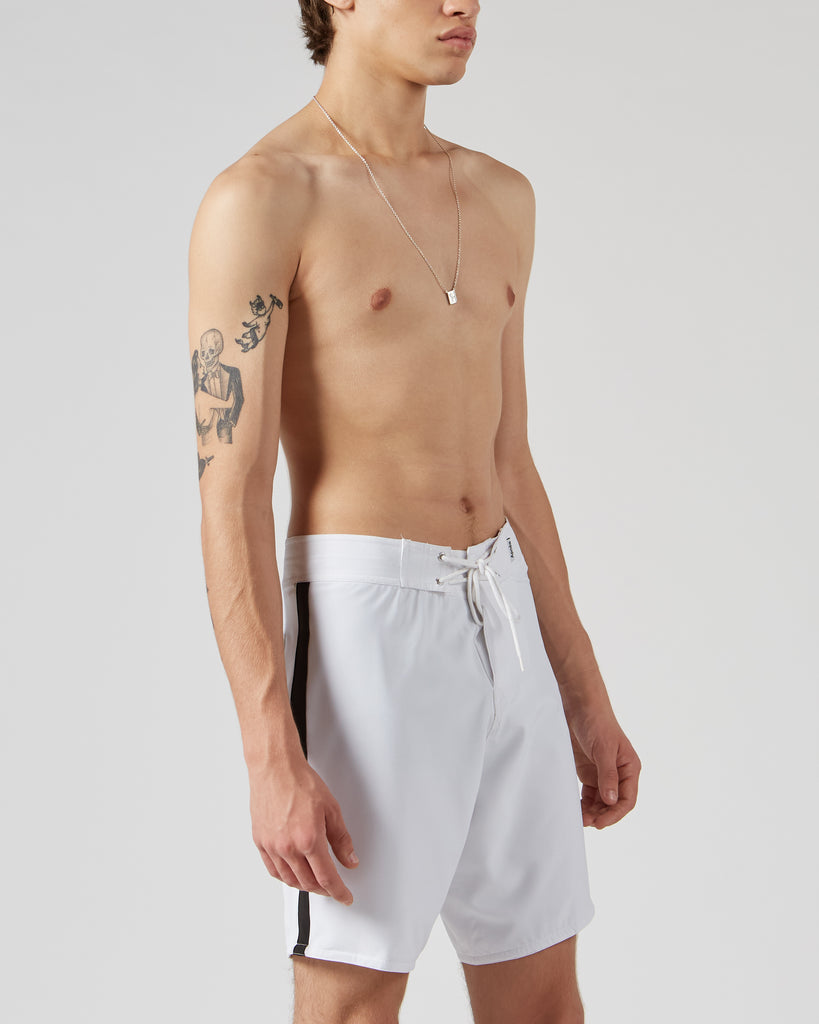 Apnéa I VIVID BOARDSHORT IN WHITE & BLACK I  House of Curated.