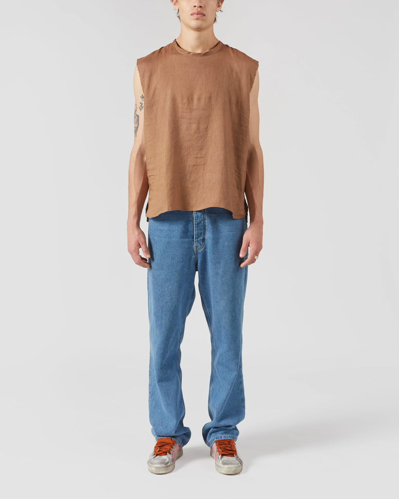 The Pack I CHILE LINEN TOP IN CAMEL I  House of Curated.