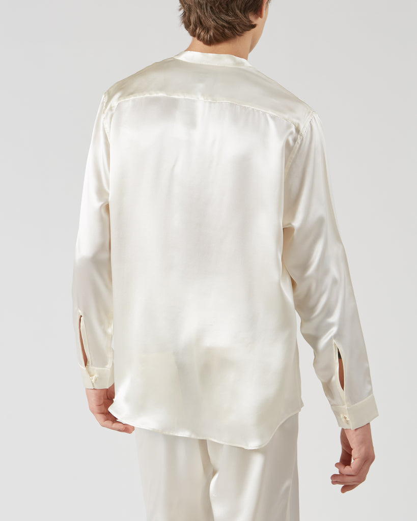 The Pack I CHULA SILK SHIRT IN OFF-WHITE I  House of Curated.