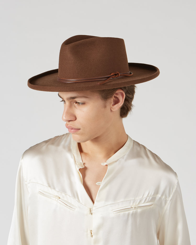 Hurricane I THE DELTA HAT IN BROWN I  House of Curated.