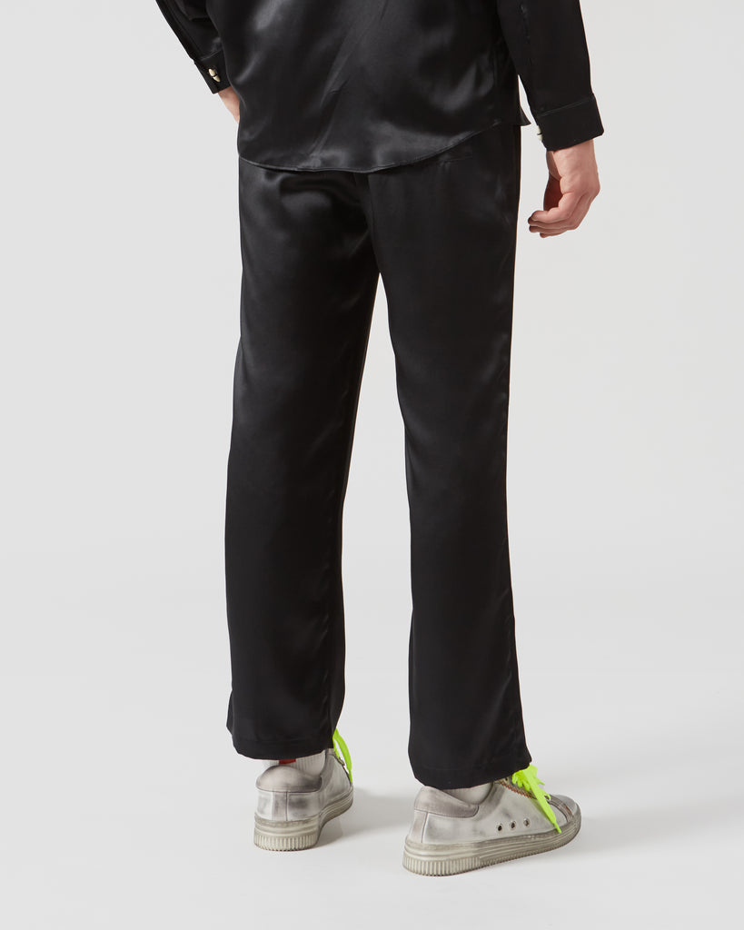 The Pack I RISAS SILK TROUSERS IN BLACK I  House of Curated.