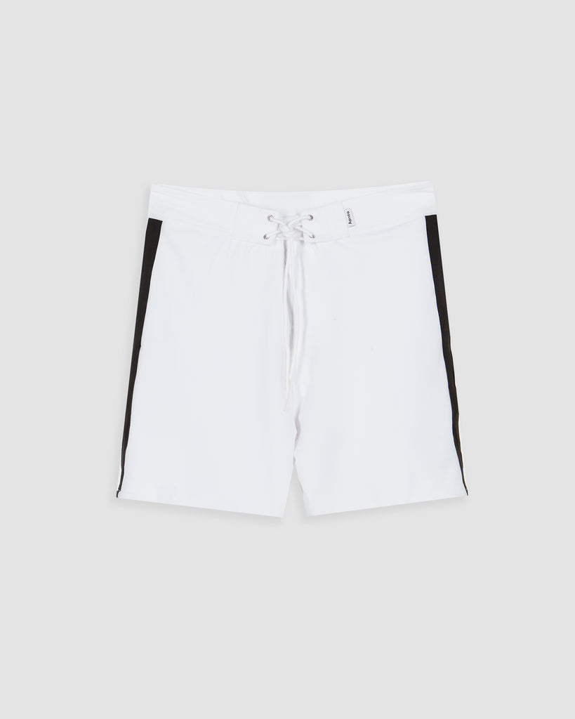 Apnéa I VIVID BOARDSHORT IN WHITE & BLACK I  House of Curated.
