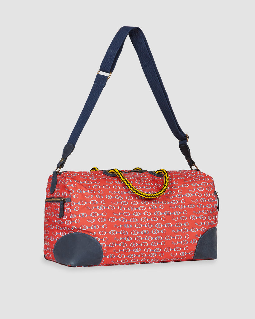 Parioca I VISITA ÍNTIMA WEEKEND BAG IN RED I  House of Curated.