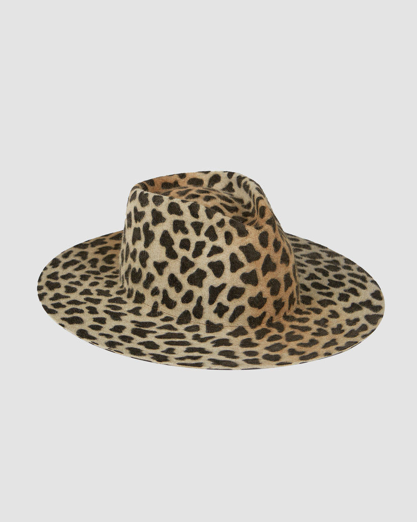 Hurricane I THE SALLY HAT IN WILD CAT PRINT I  House of Curated.