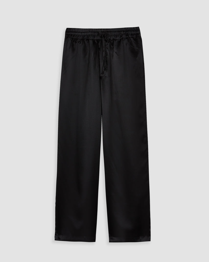 The Pack I RISAS SILK TROUSERS IN BLACK I  House of Curated.