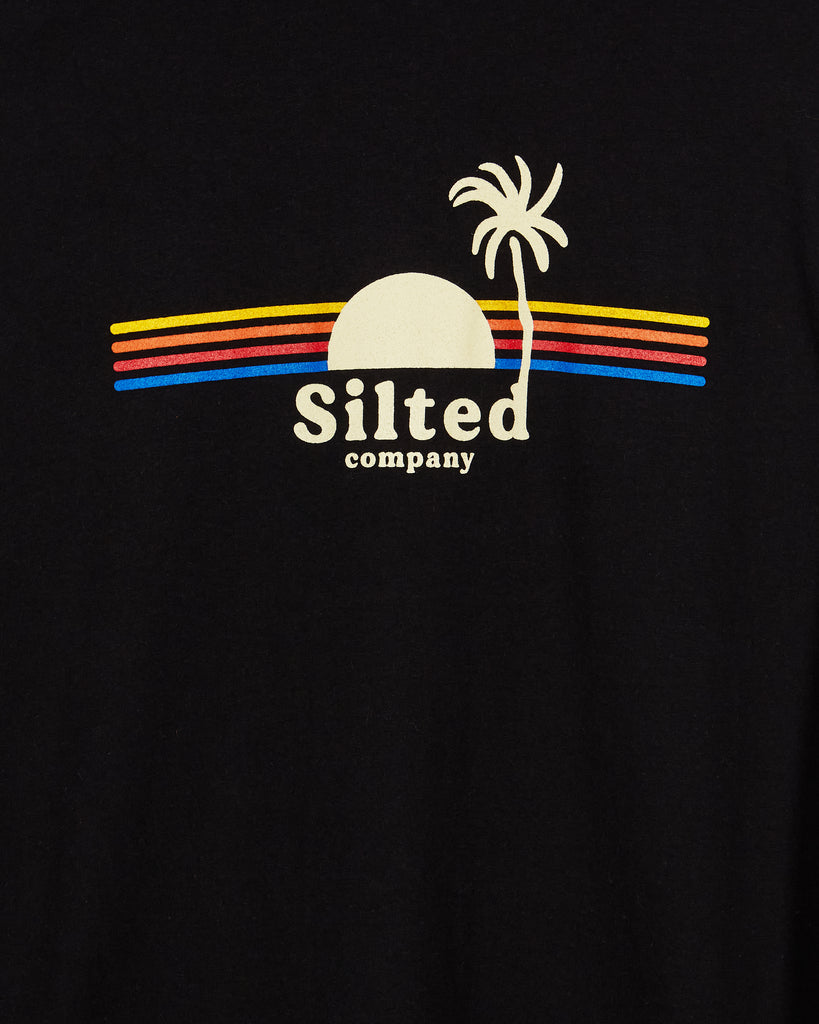 The Silted Company I SUNSET LONG SLEEVE T-SHIRT IN BLACK I  House of Curated.