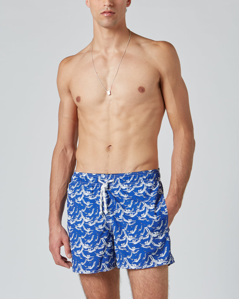 Parioca I GOLDEN SHOWER SWIMSUIT IN NAVY&WHITE I  House of Curated.