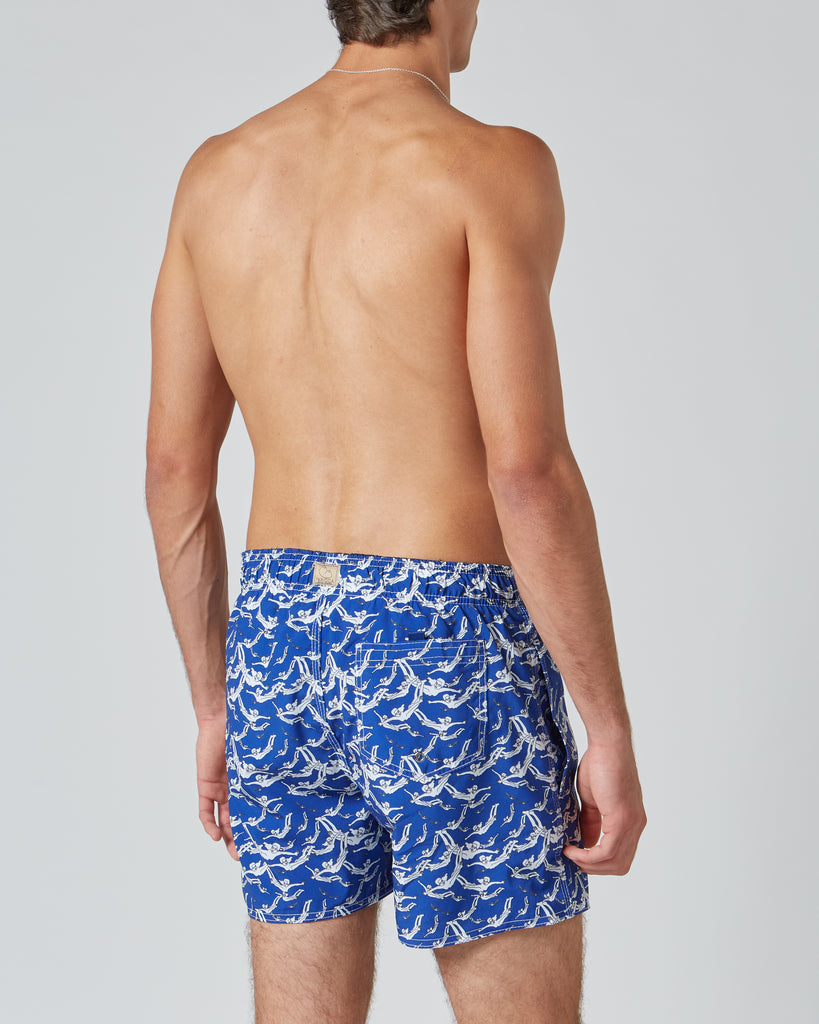 Parioca I GOLDEN SHOWER SWIMSUIT IN NAVY&WHITE I  House of Curated.