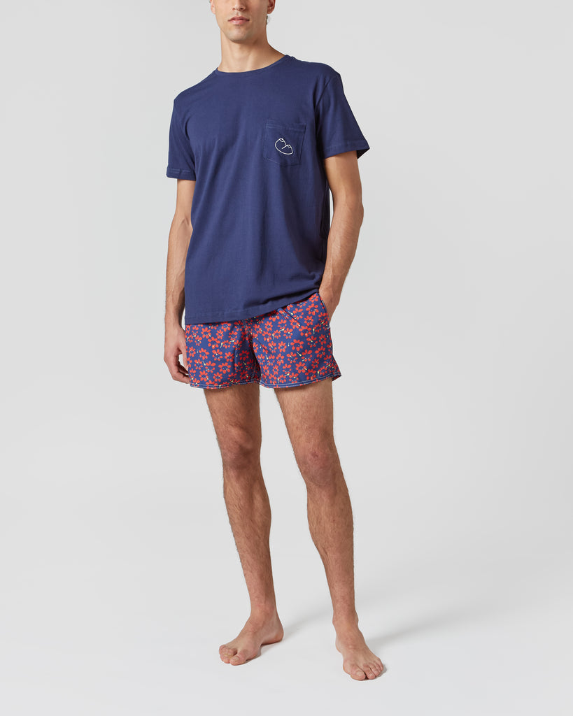 Parioca I TOPLESS T-SHIRT IN NAVY BLUE I  House of Curated.
